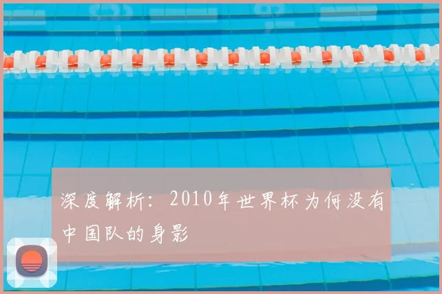 深度解析：2010年世界杯为何没有中国队的身影